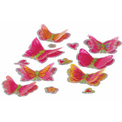 3D Butterfly Stickers