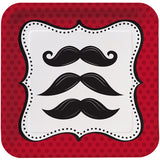 Mustache Madness Dessert Plates (8ct)