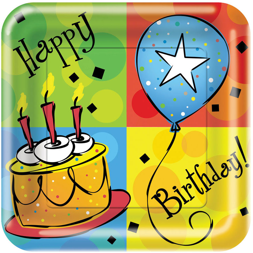 Cake Celebration Dessert Plates (8ct)