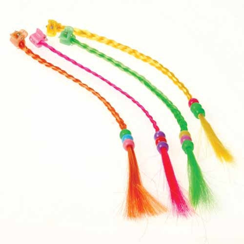 Beaded Neon Hair Pieces