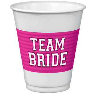 Team Bride 16oz Plastic Cups (25 ct)