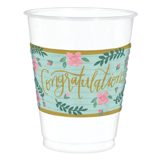 Mint To Be Wedding 16oz Plastic Cups (25 ct)