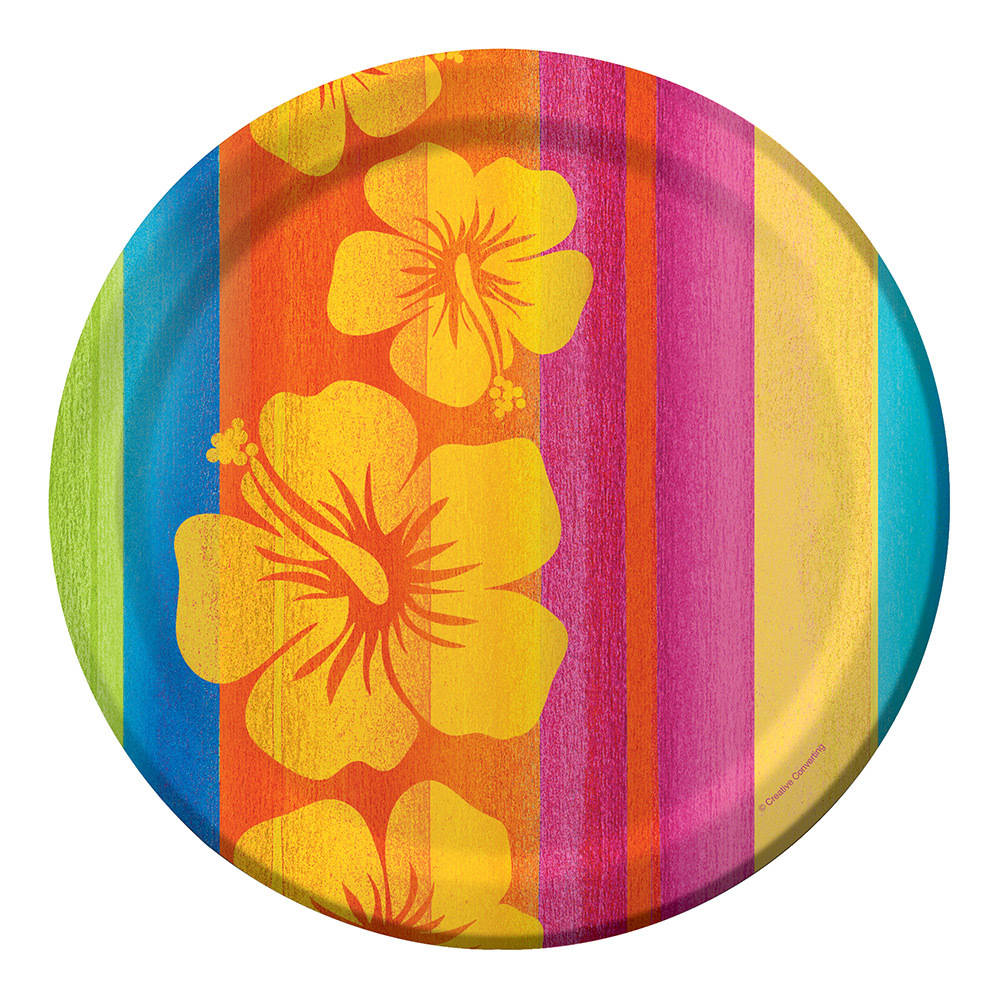 Sunset Stripes Paper Dinner Plates (8ct)
