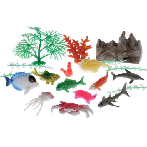 Ocean Animal and Plant Landscape Set