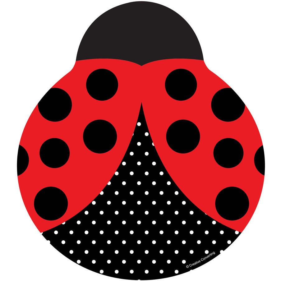 Ladybug Fancy Shaped Dinner Plates (8ct)