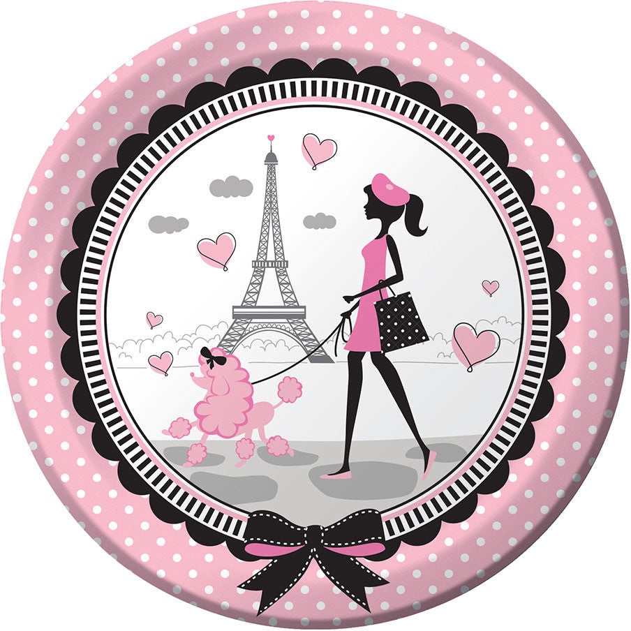 Party in Paris Dinner Plates (8ct)
