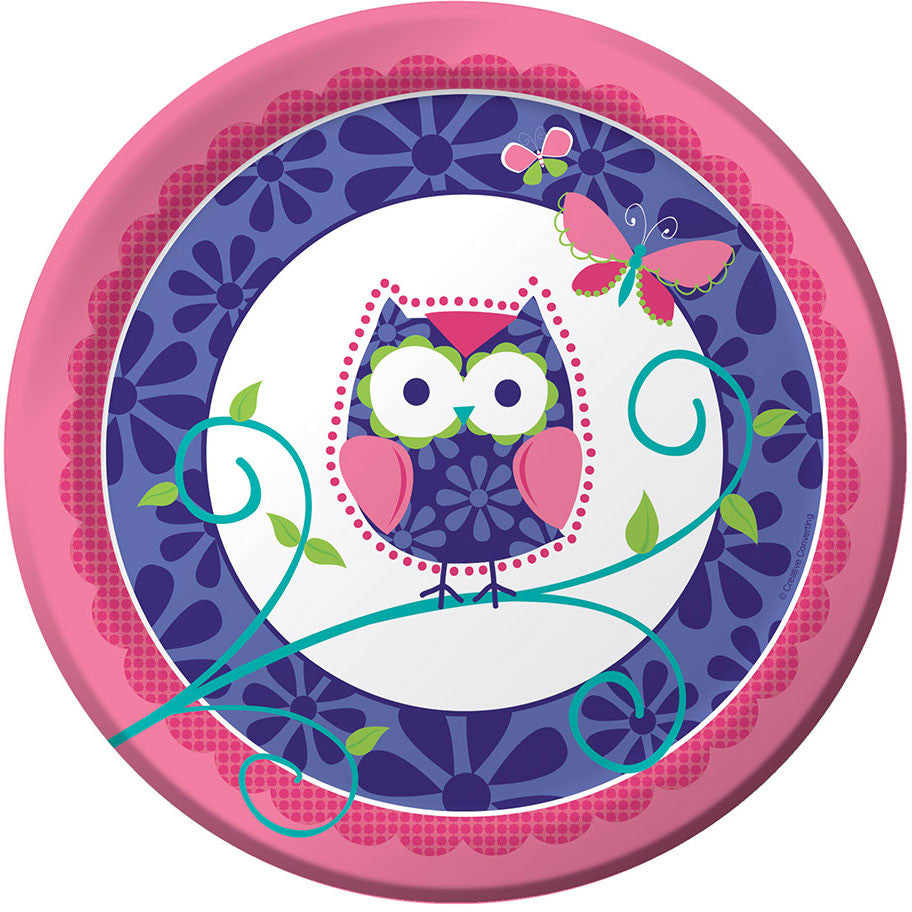 Owl Pal Birthday Dinner Plates (8ct)