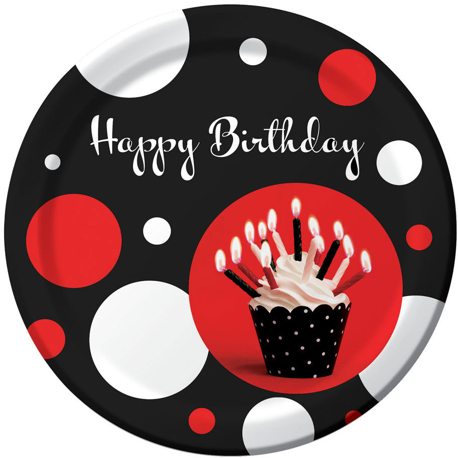 Cupcake Blowout Dots Dinner Plates (8ct)