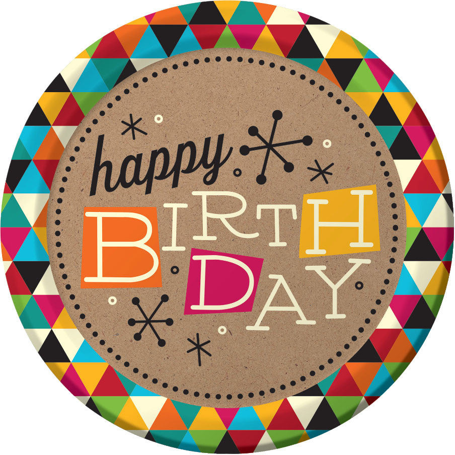 Birthday Kraft Dinner Plates (8ct)