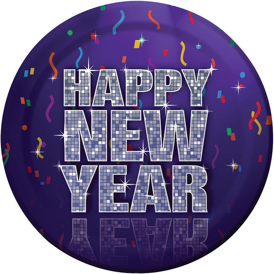 New Year's Bling Dinner Plates (8ct)