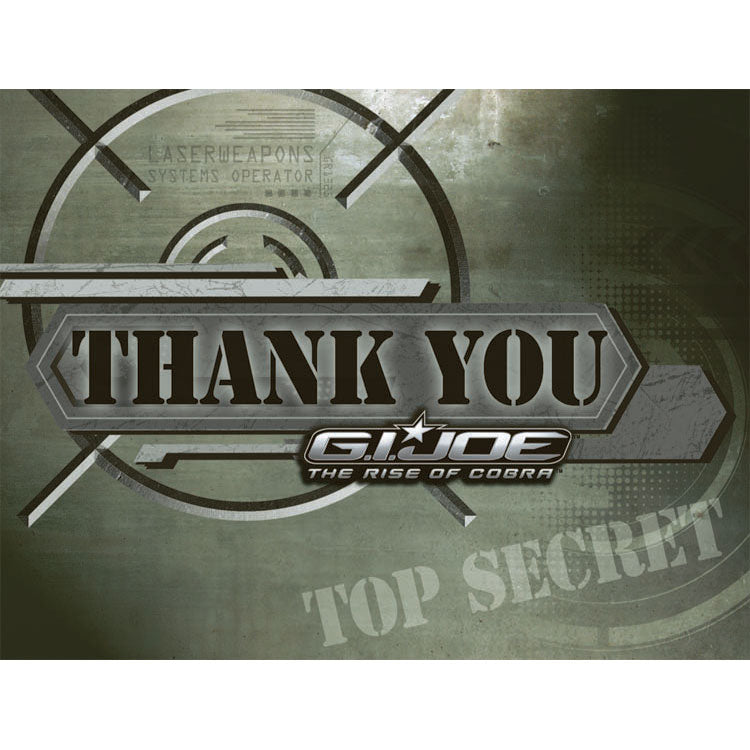 G.I. Joe Thank You Notes