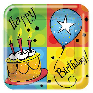 Cake Celebration Dinner Plates (8ct)