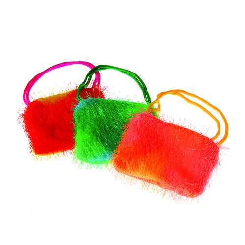 Rainbow Fuzzy Purses