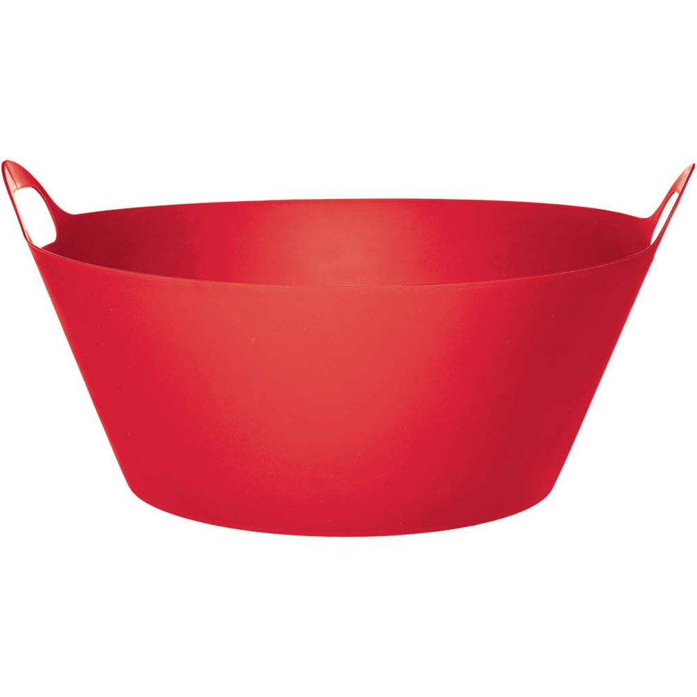 Apple Red Plastic Party Tub