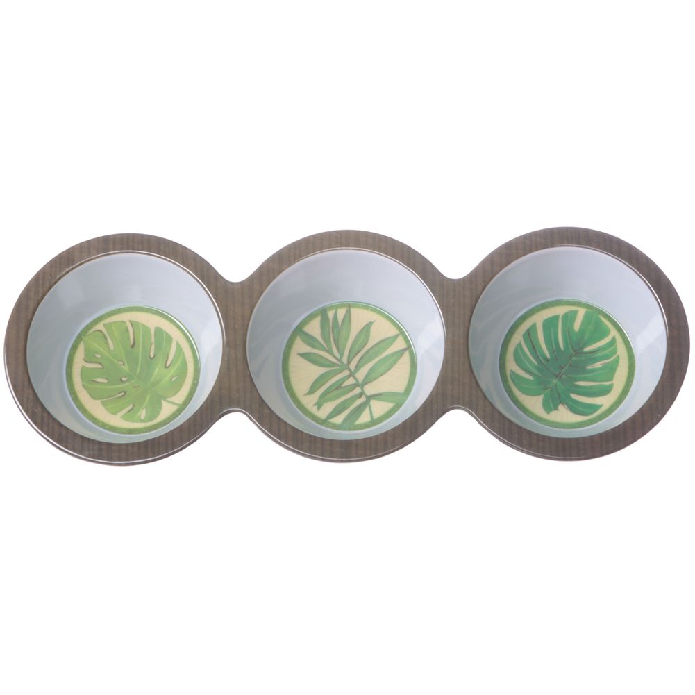 Island Palms 3 Section Dish
