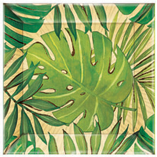 Island Palm Square Appetizer Plate