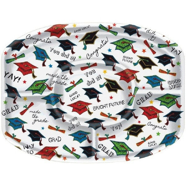 Congrats Grad Sectional Serving Tray
