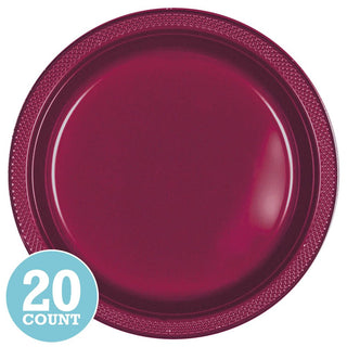 Berry Plastic Banquet Plates (20ct)