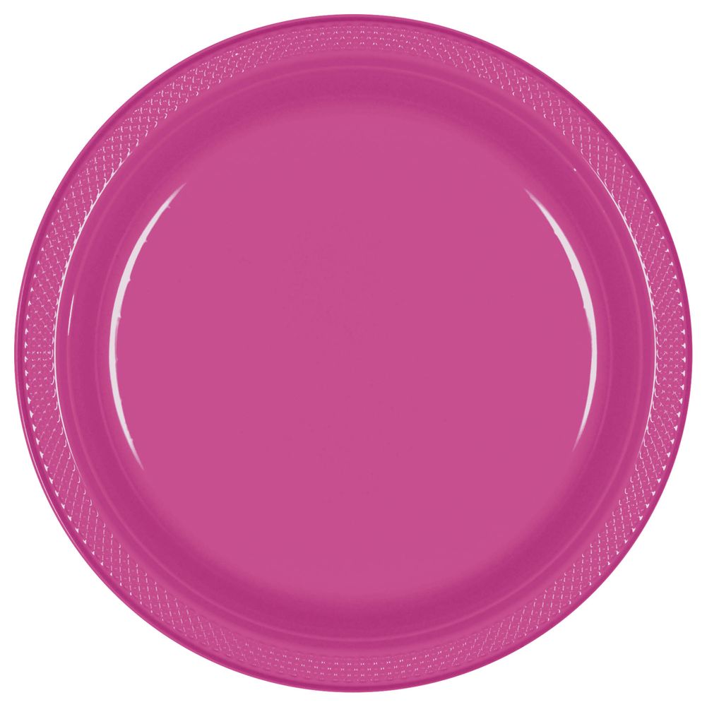 Magenta Plastic Banquet Plates (20ct)
