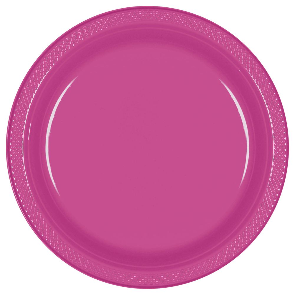 Magenta Plastic Banquet Plates (20ct)