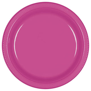 Magenta Plastic Banquet Plates (20ct)