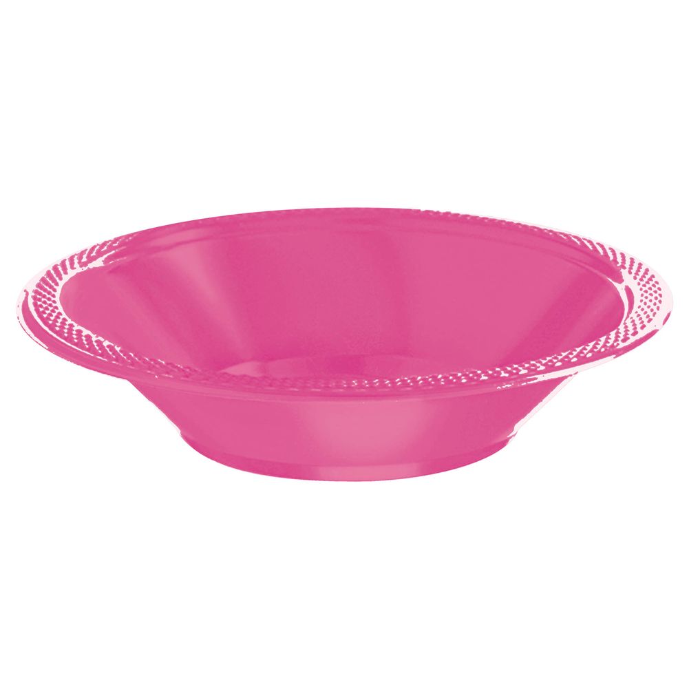 Bright Pink 12oz Plastic Bowls (20 ct)