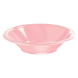 New Pink 12 oz Plastic Bowl 20 ct