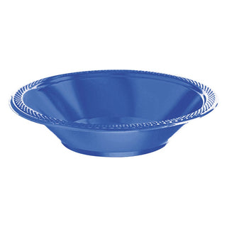 Marine Blue 12oz Plastic Bowls (20 ct)