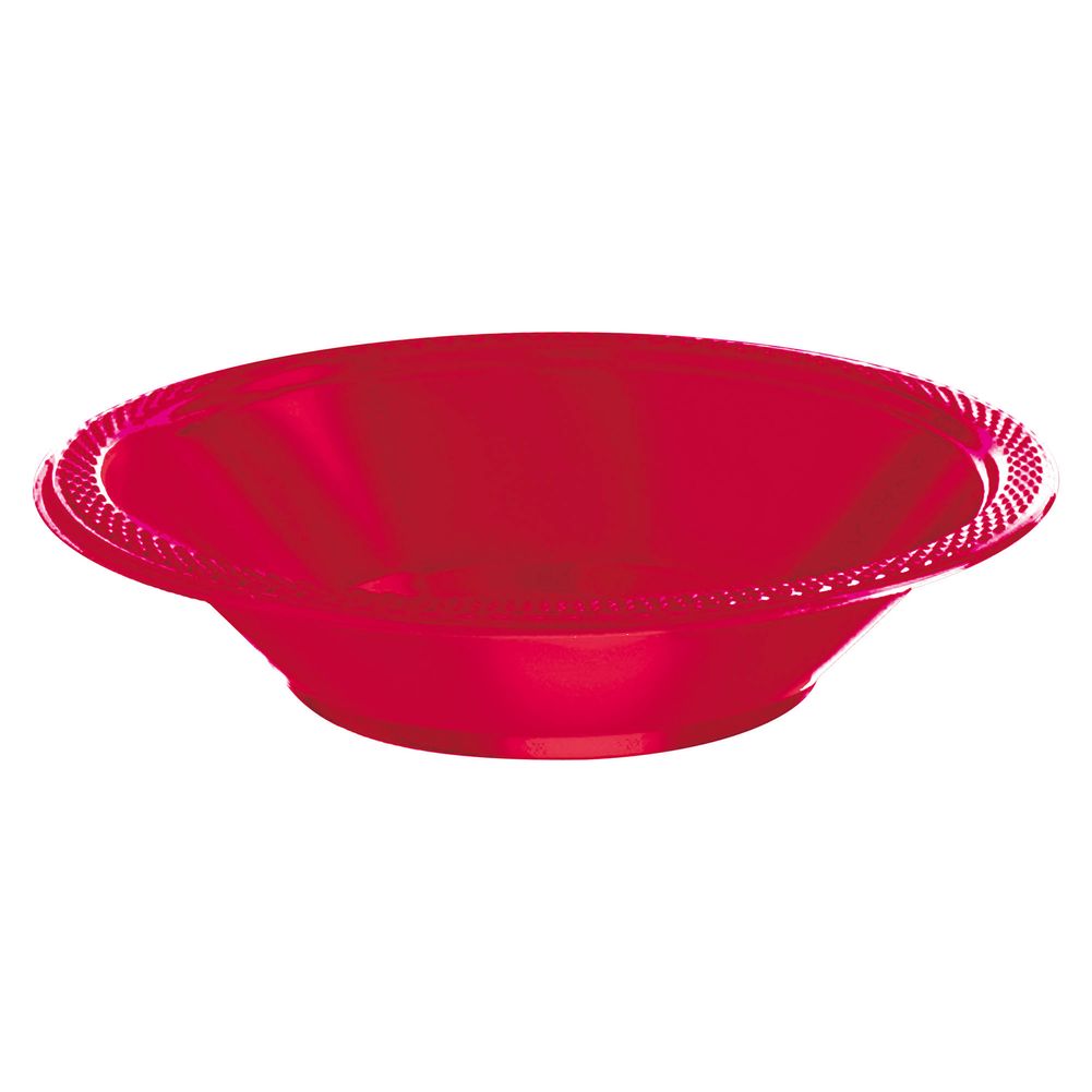 Apple Red 12 oz Plastic Bowl 20 ct