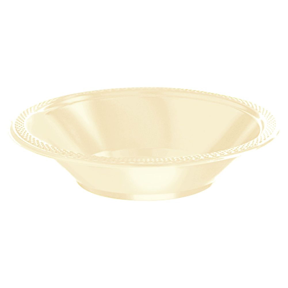Vanilla Creme 12 oz Plastic Bowl 20 ct