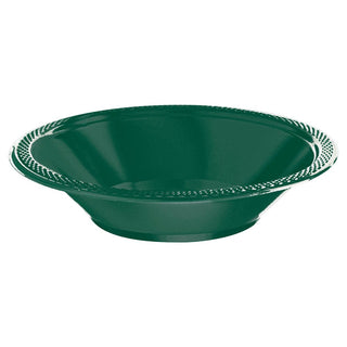 Forest Green 12oz Plastic Bowls (20 ct)