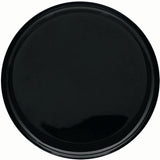 Jet Black Plastic Dessert Plates