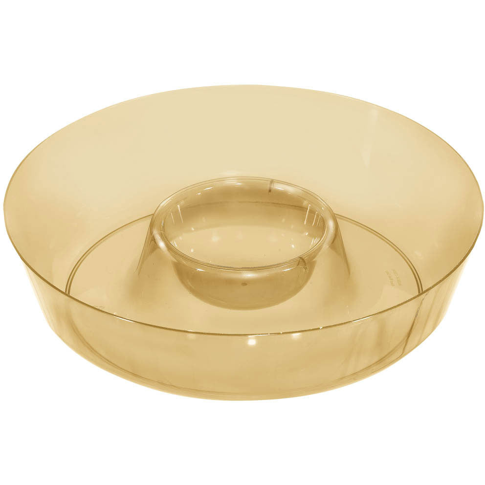 Plastic Gold Chip and Dip Platter