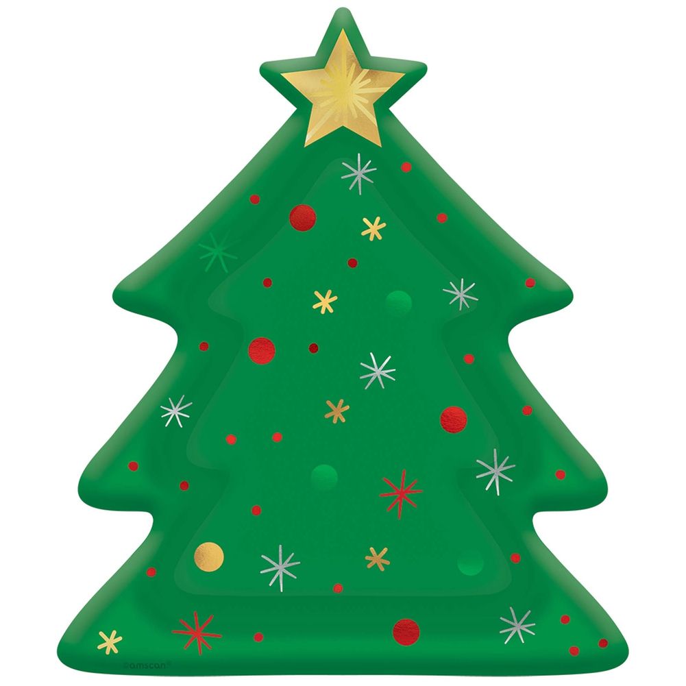 Tree Shaped Banquet Plates (8 ct)