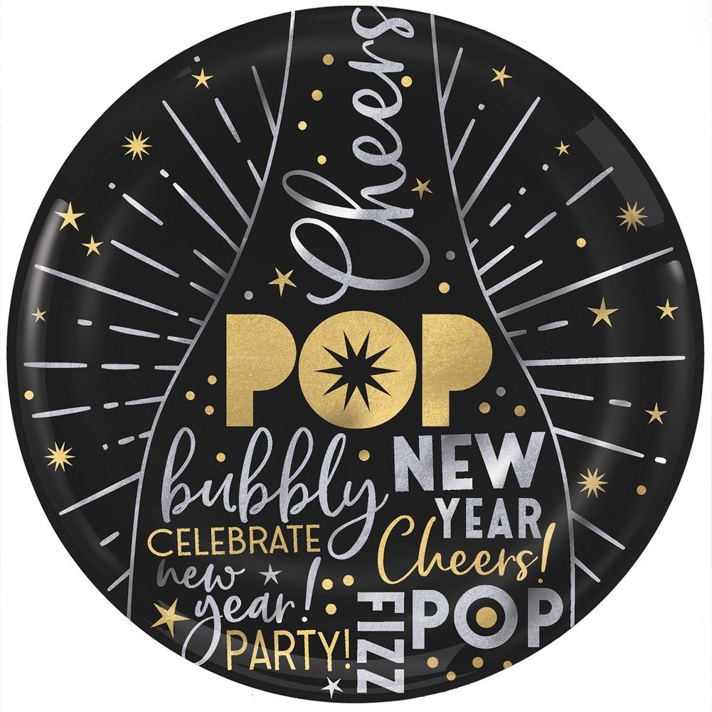 New Year's Round Coupe Platter