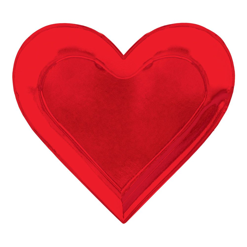 Heart Shaped Dinner Plates (8ct)