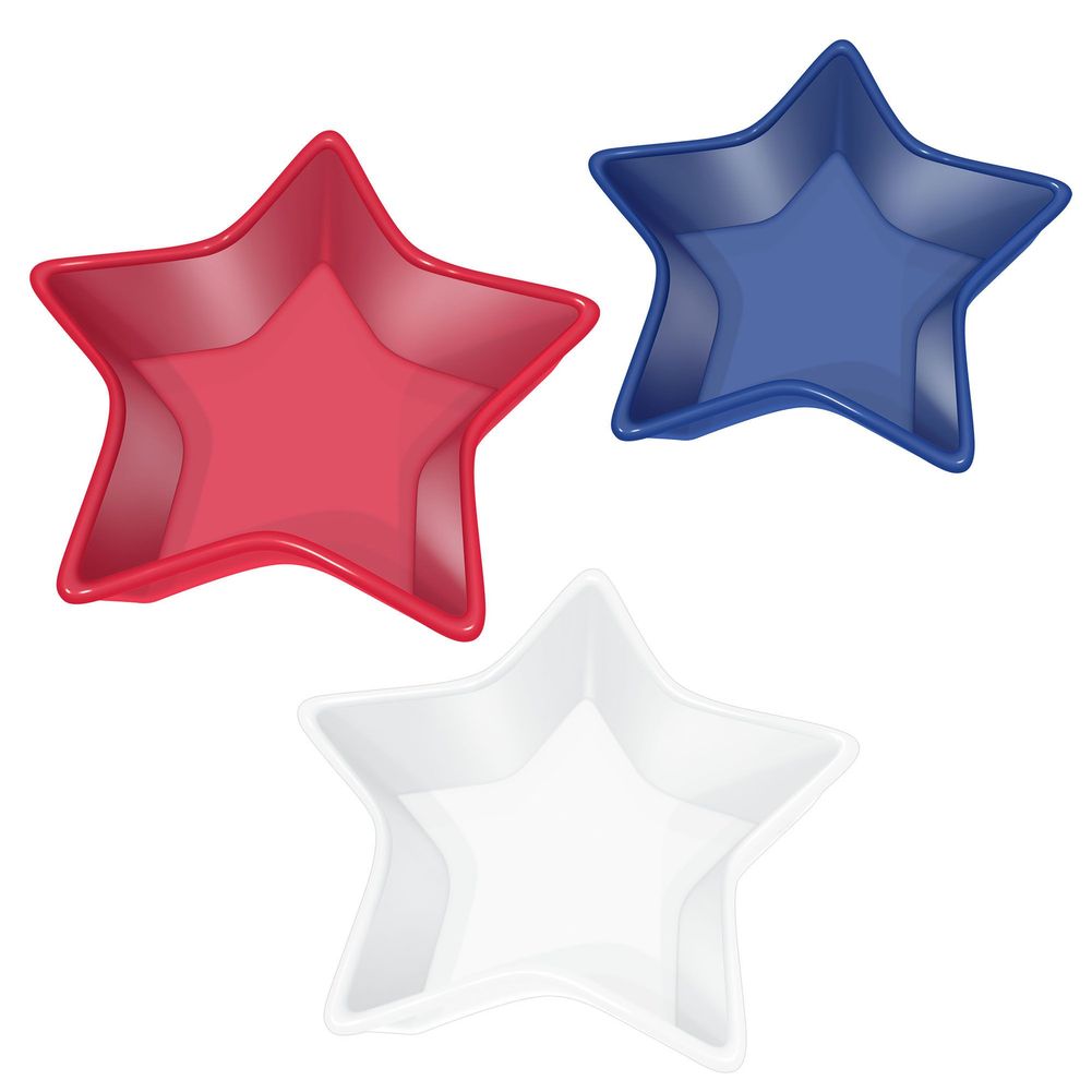 Nested Star Shaped Bowls, 3ct
