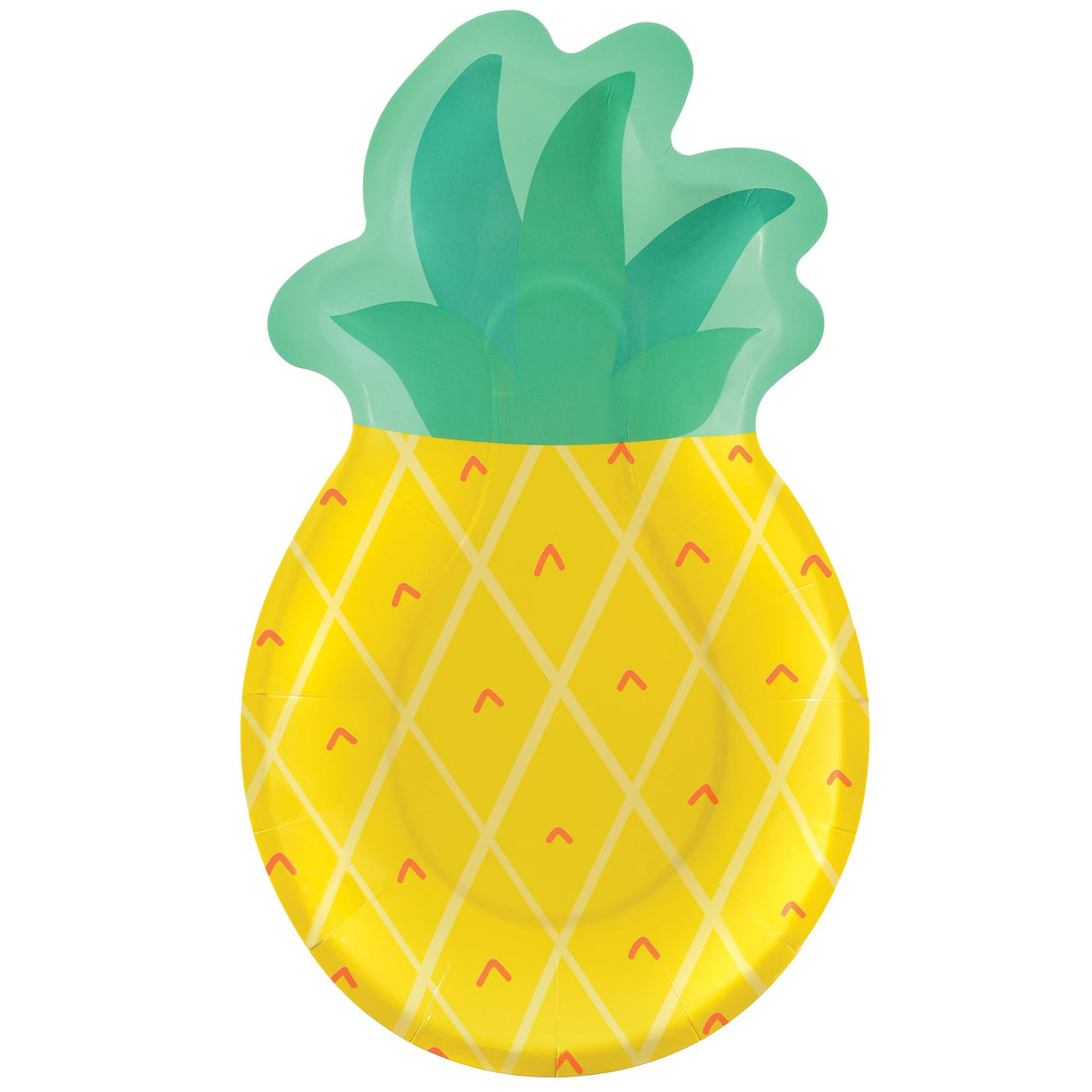 Tutti Frutti Pineapple Shaped Plates, 8ct