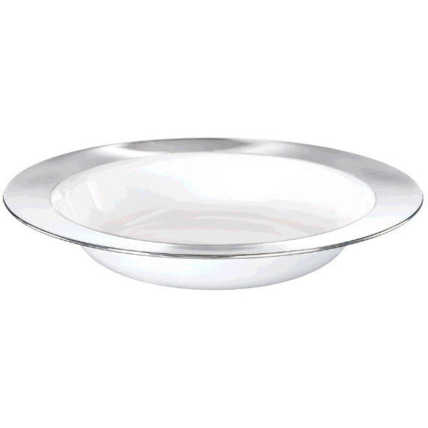Silver Border Premium Plastic 12oz Bowls (10ct)