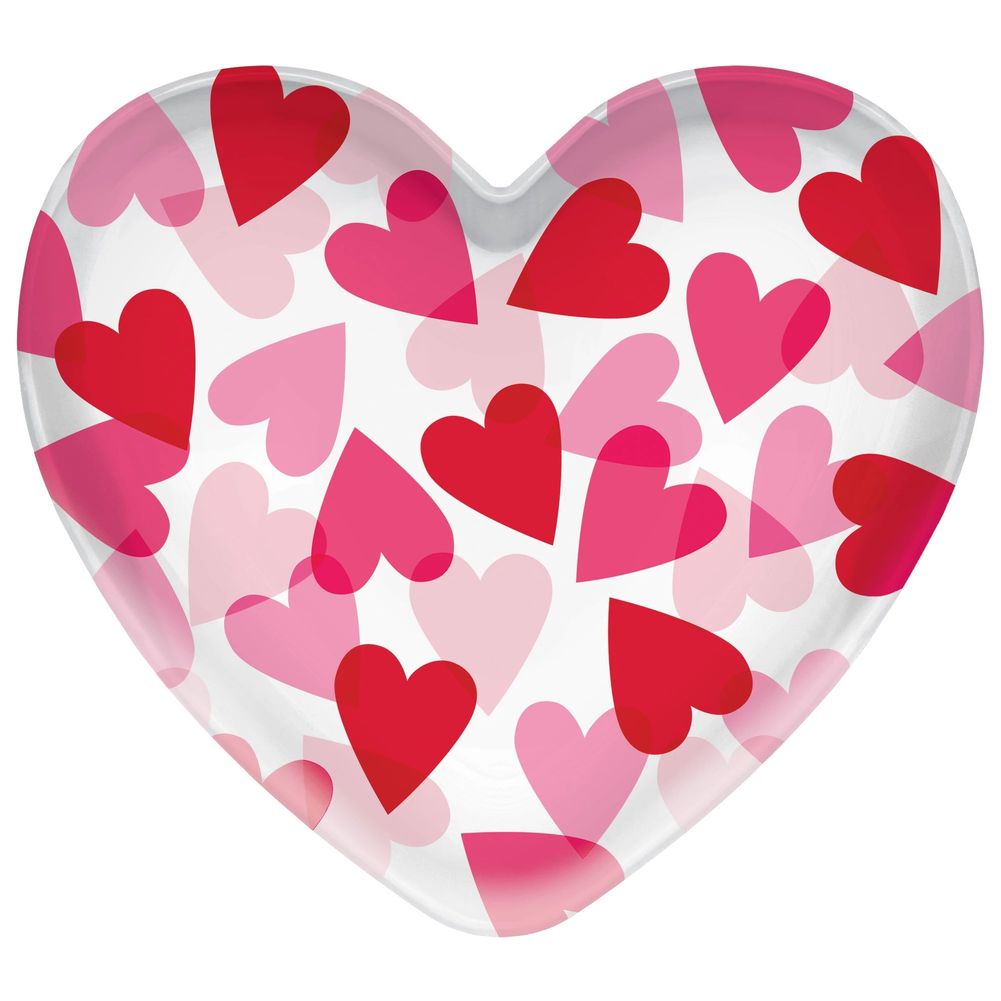 Valentine Plastic Bowl, 15"