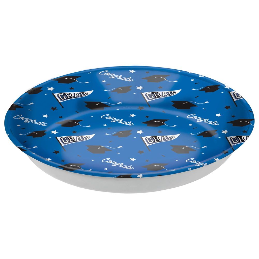 Plastic Graduation 14" Bowl Blue (1ct)