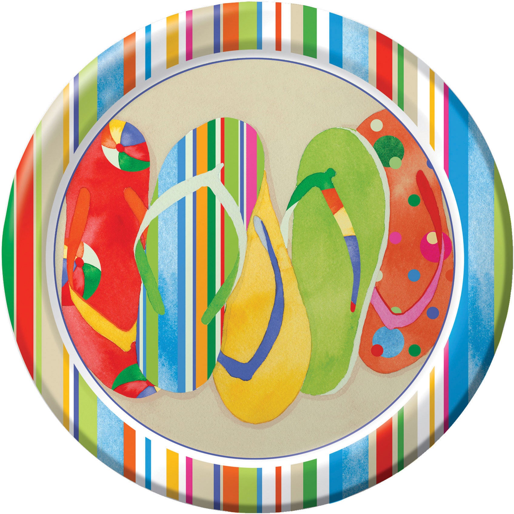 Day At The Beach Banquet Plates (8ct)