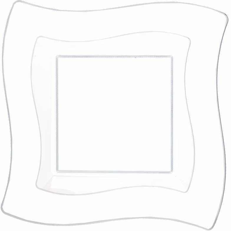 Clear Wavy Square Plates