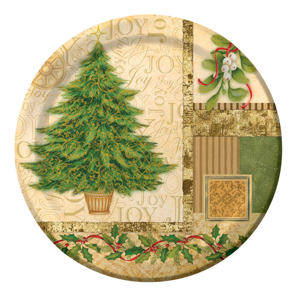 Tree Collage Banquet Plates (8ct)
