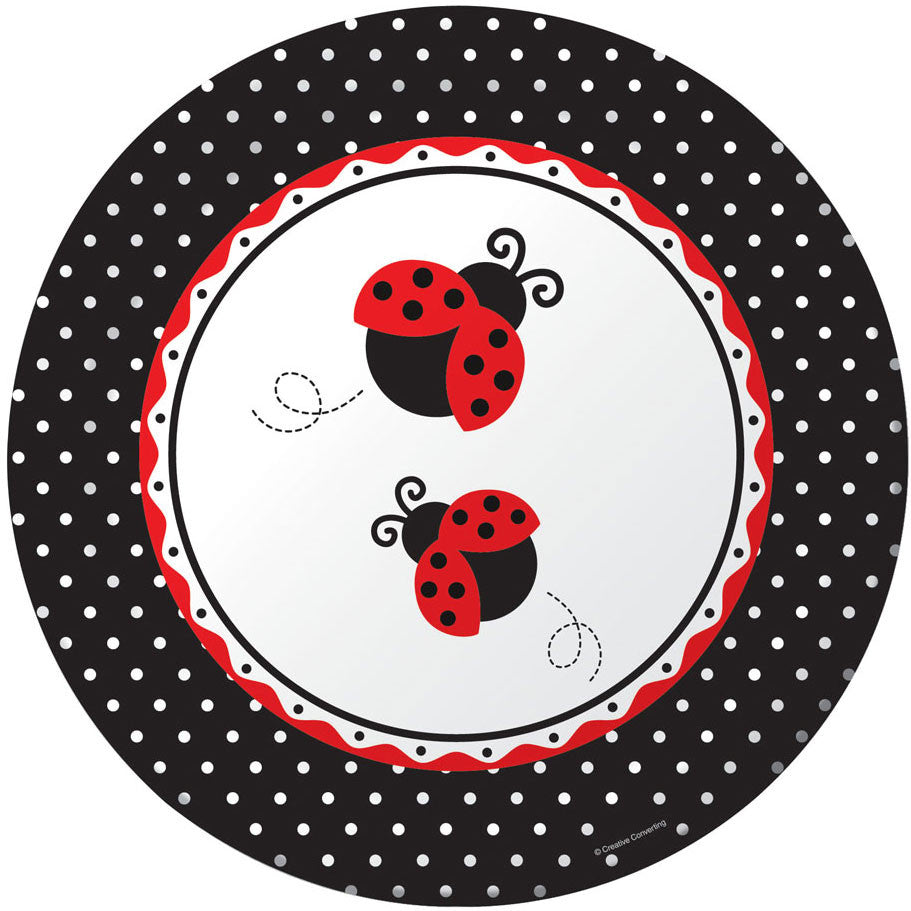 Ladybug Fancy Banquet Plates (8ct)