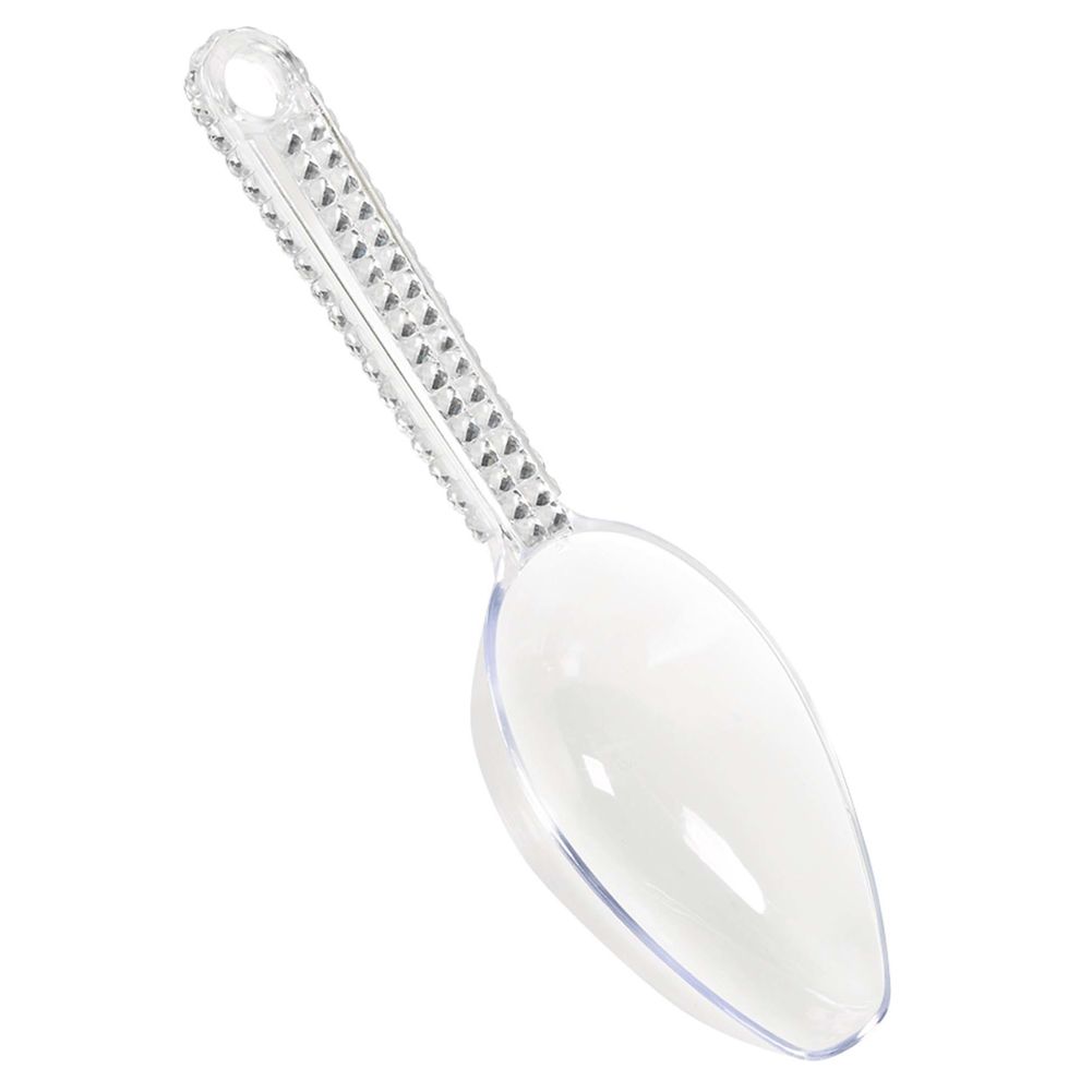 Clear Scoop w/ Silver Gems