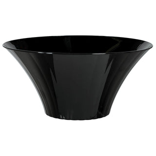Black Large Flared Plastic Bowl