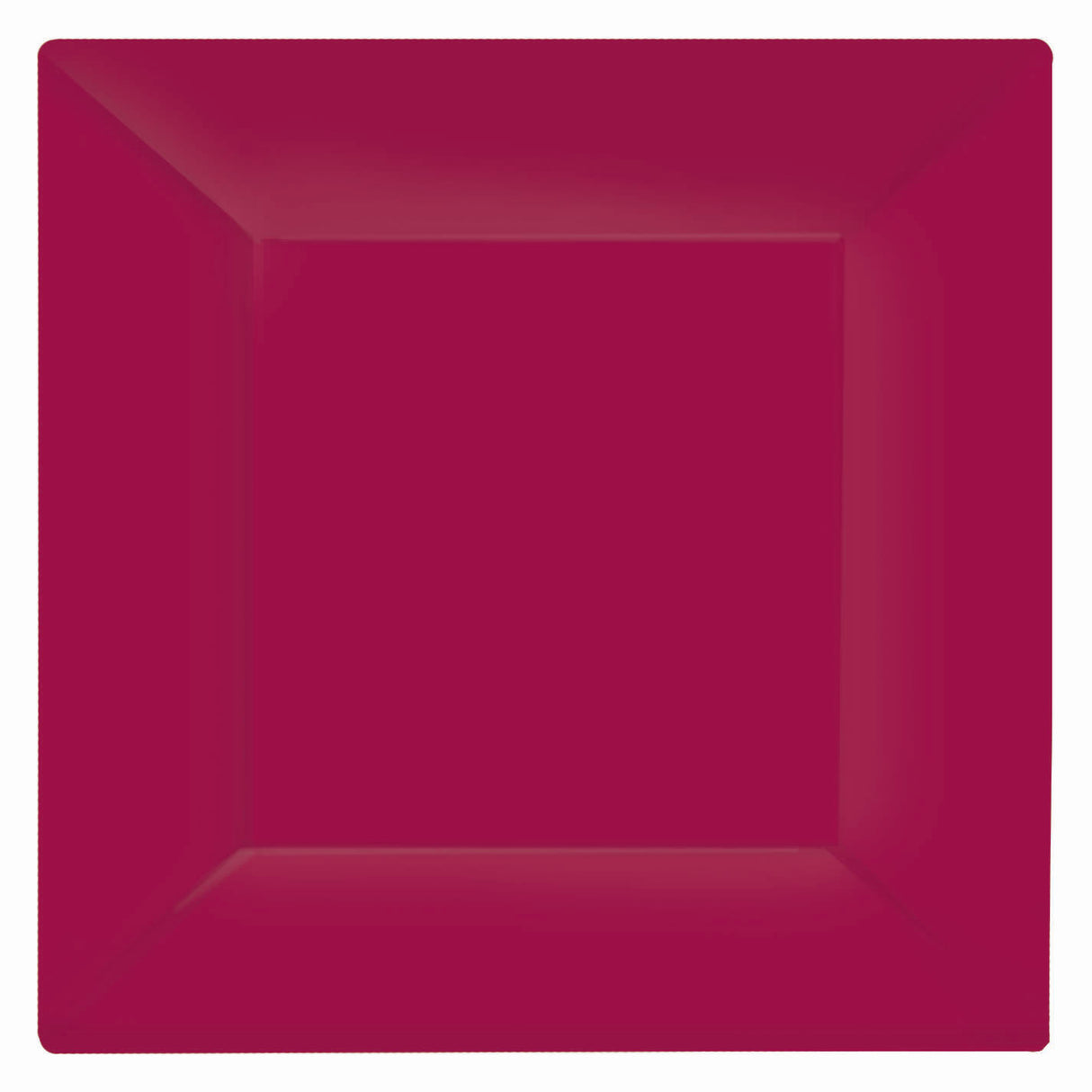Raspberry Square Dessert Plates (10ct)