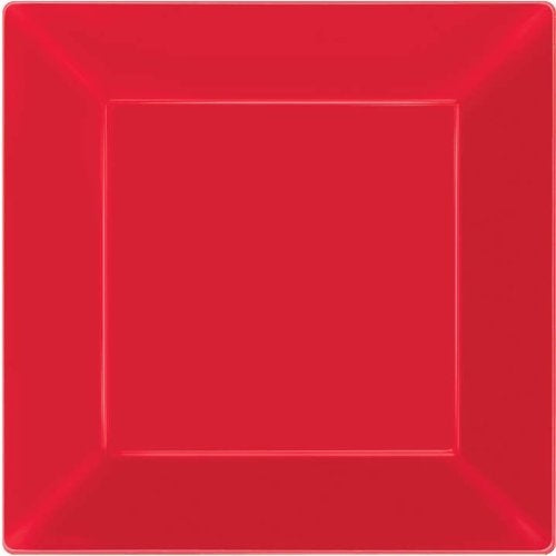 Red Appetizer Plate