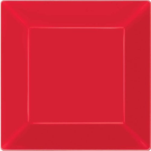 Red Appetizer Plate